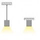 Επίτοιχο ή Κρεμαστό LED Γραμμικό Φωτιστικό MARLO Με 2 Σημεία Φωτισμού ενιαίος φωτισμός 120° και Θέσεις για Σπότ Ράγας