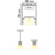 Επαγγελματικό LED Γραμμικό Κρεμαστό Φωτιστικό Σειρά MILO Professional Σε Διάφορα Μήκη
