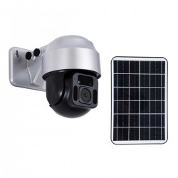 Αυτόνομη Ηλιακή Camera 1080P 2MP 4G SIM CARD WiFi 150° Μπαταρία 3200mAh Φωτοβολταϊκό Πάνελ Διπλή Κατέυθυνση Ομιλίας Αδιάβροχη IP66 Ψυχρό Λευκό 6000K - Ασημί