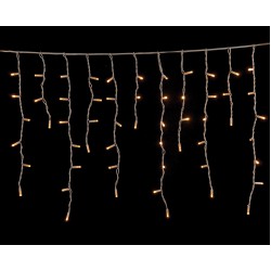 100Led Σταθερή Βροχή Rubber Με Επέκταση Ip65 Και Μπρίζα Σούκο 200 x 70(h)cm,Λευκό Καλώδιο/ Θερμό Λαμπάκι (Kelvin: 2.500 - 3.000)