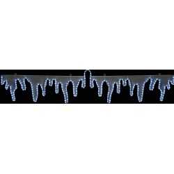 432 Led Ασύμμετρη Κουρτίνα Με Φωτοσωλήνα Και Πρόγραμμα,320 x 35(H)cm