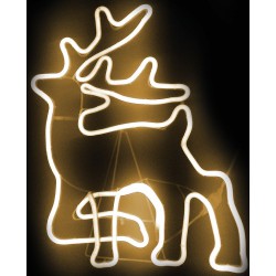 Σταθερό Ελάφι Με Led Θερμό Φωτισμό,68.5(H) x 50.5cm.Ip44