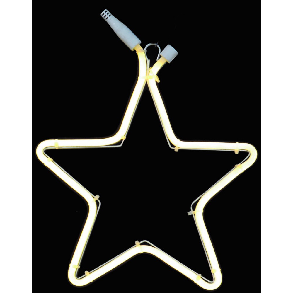 Μονό Σταθερό Αστέρι Με 120Led Θερμό Φωτισμό Πλακέ Φωτοσωλήνα,30cm ,Ip44