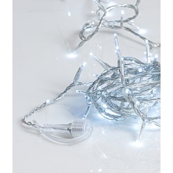 300 Led Λαμπάκια Με Πρόγραμμα,Επέκταση,Διάφανο Καλώδιο, Λευκό Λαμπάκι 15 Μέτρα 