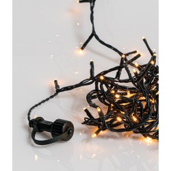 1000 Led Amber Λαμπάκια Επεκτεινόμενα,Σταθερά Με Πράσινο Καλώδιο/Θερμό Λευκό Λαμπάκι 50 Μέτρα Με Καρούλι Αποθήκευσης 