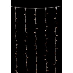 1000Led Σταθερή Συμμετρική Κουρτίνα Rubber Ip44,Με Επέκταση Δεξιά , Αριστερά , Πάνω Και Κάτω 2 x 10(h)cm,Λευκό Καλώδιο/Θερμό Λαμπάκι (Kelvin: 2.500 - 3.000)