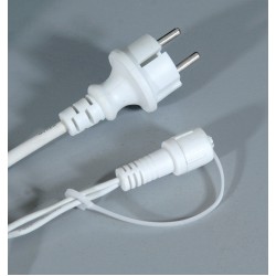 1000Led Σταθερή Συμμετρική Κουρτίνα Rubber Ip44,Με Επέκταση Δεξιά , Αριστερά , Πάνω Και Κάτω 2 x 10(h)cm,Λευκό Καλώδιο/Θερμό Λαμπάκι (Kelvin: 2.500 - 3.000)