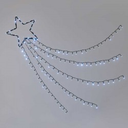 SHOOTING STAR, 5 ROWS Αστέρι Ψυχρό Με Ουρά Με 8 Προγράμματα 150 LED IP44 - ACA Christmas