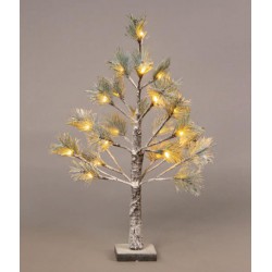 SNOW PINE TREE MINI Δεντράκι 60CM 24 LED IP44 - ACA Christmas