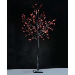 SNOW RED BERRY TREE LARGE Δεντράκι 180CM 96 LED IP44 - ACA Christmas