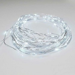 Fairy Lights 300 LED Λαμπάκια σε Σειρά Ρεύματος , Ασημί Καλώδιο Χαλκού Και 8 Προγράμματα, Ψυχρό Λευκό 30m+3m 7,2W IP44 - ACA Christmas