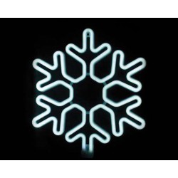 SNOWFLAKE Χιονονιφάδα Ψυχρό NEON LED 3m 300 LED IP44 - ACA Christmas
