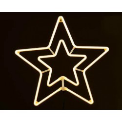 DOUBLE STARS Αστέρι Θερμό NEON LED 3m 300 LED IP44 - ACA Christmas
