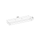 ΕΠΙΤΟΙΧΟ Φ/Σ LED 6W 380LM 3000K ΜΑΥΡΟ ΑΛΟΥΜΙΝΙΟ 400Χ100Χ25ΜΜ BATI ACA