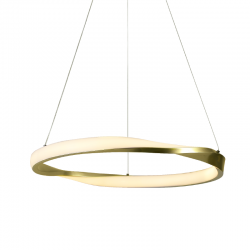 ΚΡΕΜΑΣΤΟ Φ/Σ LED 32W 2500LM CCT IP20 ΧΡΥΣΟ ΜΕΤΑΛΛΙΚΟ + ΑΚΡΥΛΙΚΟ ACA