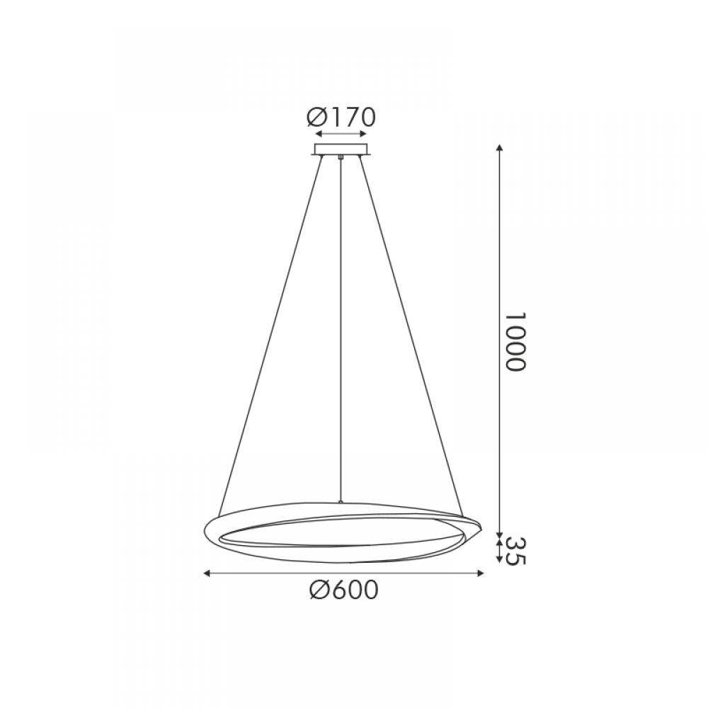 ΚΡΕΜΑΣΤΟ Φ/Σ LED 32W 2500LM CCT IP20 ΧΡΥΣΟ ΜΕΤΑΛΛΙΚΟ + ΑΚΡΥΛΙΚΟ ACA