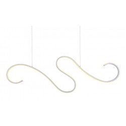 LED Κρεμαστό Φωτιστικό Αλουμίνιο Λευκό 27W CALISTA - Aca Decor