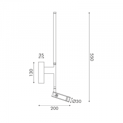 ΕΠΙΤΟΙΧΟ Φ/Σ LED 5W + COB 3W 700LM 3000K IP20 ΛΕΥΚΟ ΑΛΟΥΜΙΝΙΟ + ΑΚΡΥΛΙΚΟ ACA