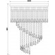 Πλαφονιέρα Με Κρύσταλλα Επτάφωτη Φ40cm 7x E14 ACA DECOR