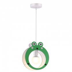 Παιδικό Φωτιστικό Οροφής Πράσινο Βατραχάκι 1x E27 FARMA - Aca Decor