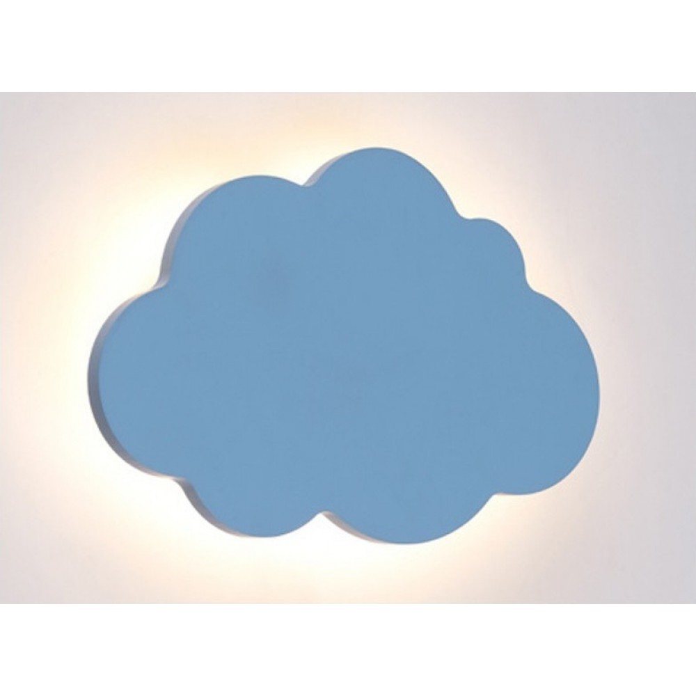 LED Παιδικό Φωτιστικό Επιτοίχιο Συννεφάκι Μπλε 9W 720lm HOLMA - Aca Decor