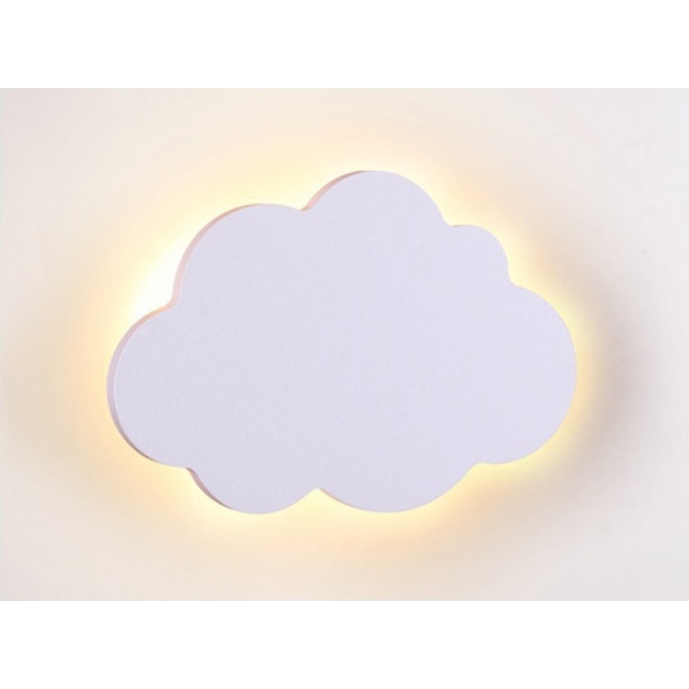 LED Παιδικό Φωτιστικό Επιτοίχιο Συννεφάκι Λευκό 9W 720lm HOLMA - Aca Decor