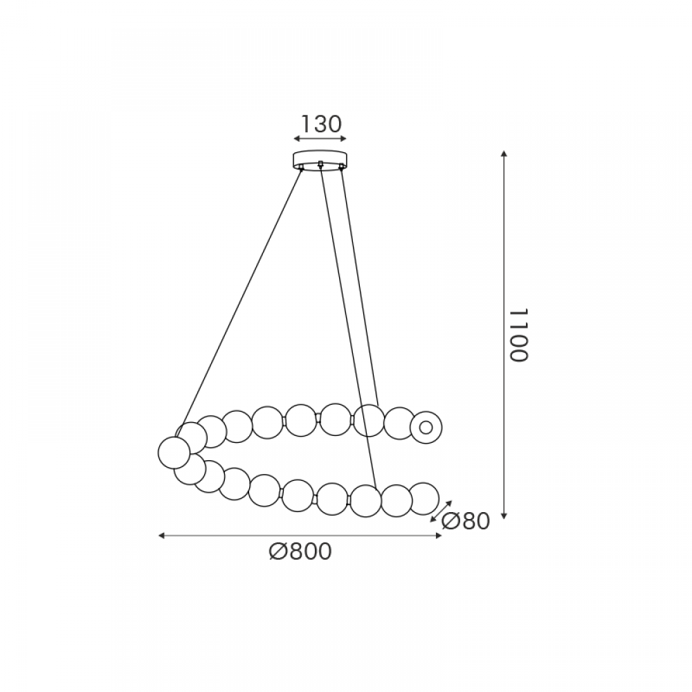 ΚΡΕΜΑΣΤΟ Φ/Σ LED 30W 2200LM 3000K IP20  ΧΡΥΣΟ ΑΛΟΥΜΙΝΙΟ + ΑΚΡΥΛΙΚΟ ACA