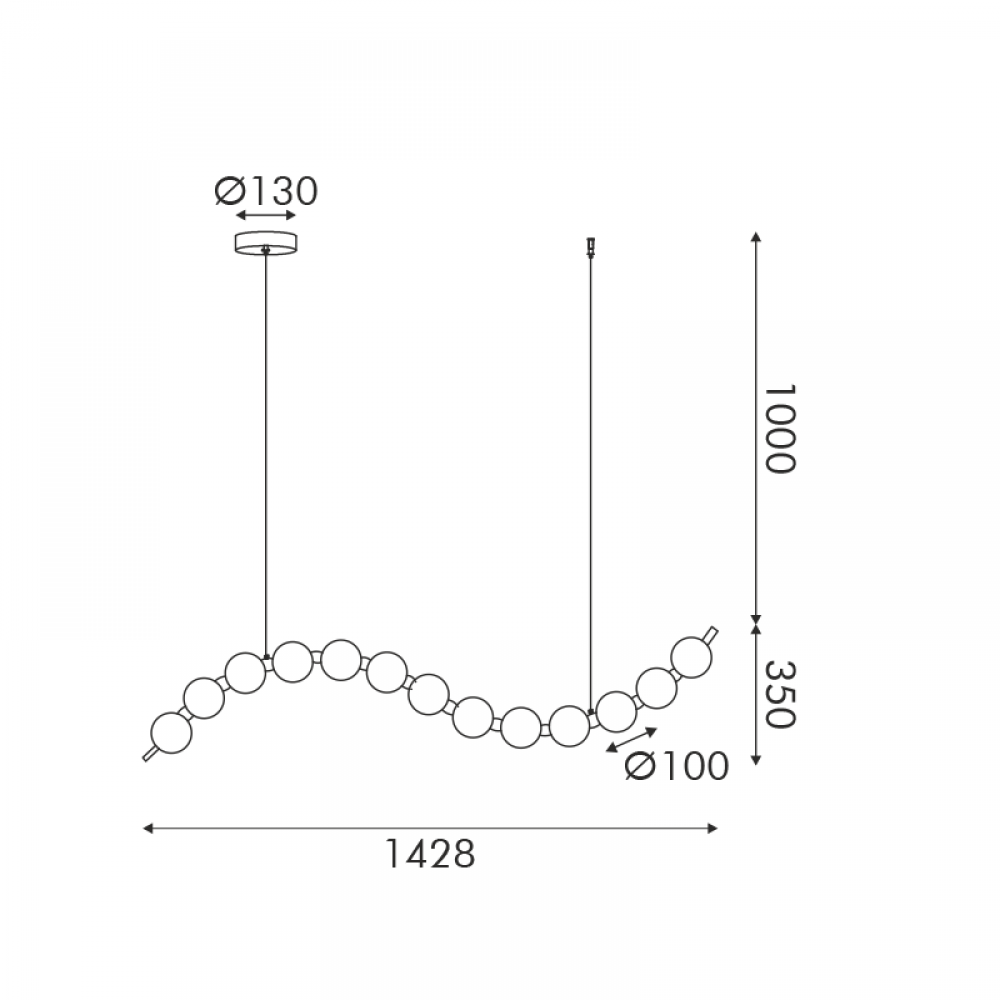 ΚΡΕΜΑΣΤΟ Φ/Σ LED 20W 1500LM 3000K IP20 ΧΡΥΣΟ ΑΛΟΥΜΙΝΙΟ + ΑΚΡΥΛΙΚΟ ACA