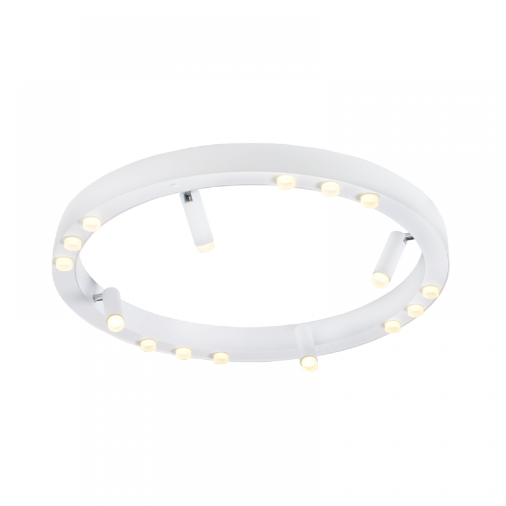 LED Φωτιστικό Οροφής Αλουμινίου Σε Λευκό Χρώμα Ø65 48W MAGNETO - ACA Decor