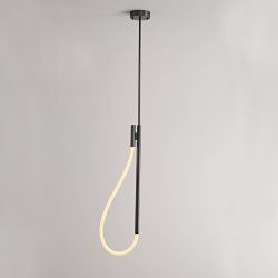 ΚΡΕΜΑΣΤΟ Φ/Σ LED 12W 3000K 536LM MALPO ΜΕΤΑΛΛΙΚΟ + ΣΙΛΙΚΟΝΗ IP20 L18.5*H150 ACA
