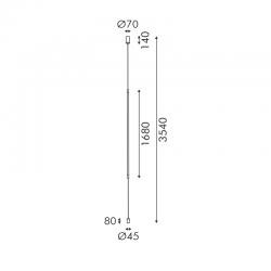 ΚΡΕΜΑΣΤΟ Φ/Σ LED 20W 3000K 1056LM MALPO ΜΕΤΑΛΛΙΚΟ + ΣΙΛΙΚΟΝΗ IP20 D4*H180 ACA