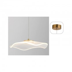 LED Κρεμαστό Φωτιστικό Μεταλλικό Ορείχαλκο 5W NINFEA - Aca Decor