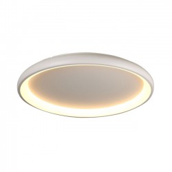 LED Πλαφονιέρα Μεταλλική Σε Λευκό Χρώμα 100W Ø81cm - ACA Decor
