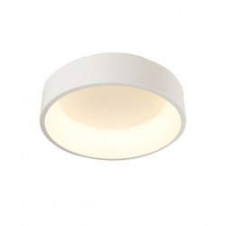 LED Πλαφονιέρα Μεταλλική Σε Λευκό Χρώμα 34W Ø45cm - ACA Decor