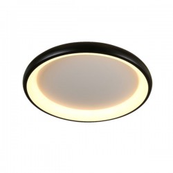 LED Πλαφονιέρα Μεταλλική Σε Λευκό Ή Μαύρο Χρώμα 48W Ø61cm - ACA Decor