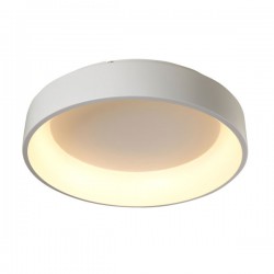 LED Πλαφονιέρα Μεταλλική Σε Λευκό Χρώμα 48W Ø60cm - ACA Decor