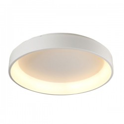 LED Πλαφονιέρα Μεταλλική Σε Λευκό Χρώμα 80W Ø78cm - ACA Decor