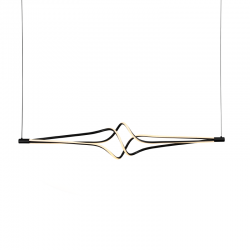 ΚΡΕΜΑΣΤΟ Φ/Σ  LED 48W 3800LM CCT IP20 ΜΑΥΡΟ ΑΛΟΥΜΙΝΙΟ + ΑΚΡΥΛΙΚΟ ACA