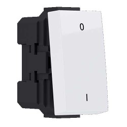 MODYS Διακόπτης Διπολικός (0-1) Λευκός 1 ΣΤ. 2P 10AX 250VAC IP20 - Aca Elec