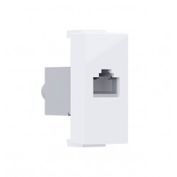 MODYS Πρίζα Δικτύου Λευκή 1 ΣΤ. RJ45 CAT.5E Χωρίς Θωράκιση IP20 - Aca Elec