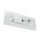 MODYS Διακόπτης Απλός Λευκός 1 ΣΤ. 1P 10AX 250VAC IP20 - Aca Elec