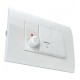MODYS Διακόπτης Απλός Λευκός 1 ΣΤ. 1P 10AX 250VAC IP20 - Aca Elec
