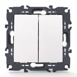 PRIME ΔΙΑΚΟΠΤΗΣ ΚΟΜΜΥΤΑΤΕΡ ΑΛΕΡΕΤΟΥΡ ΜΕ ΚΛΙΠ 1+1P 10AX 250VAC IP20 ΛΕΥΚΟΣ - Aca Elec
