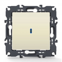 PRIME ΔΙΑΚΟΠΤΗΣ ΑΛΕΡΕΤΟΥΡ & LED ΛΥΧΝΙΑ ΠΡΟΣΑΝΑΤΟΛΙΣΜΟΥ (ΟΝ-ΟFF) ΜΕ ΚΛΙΠ 1P 10AX 250VAC IP20 ΙΒΟΥΑΡ - Aca Elec
