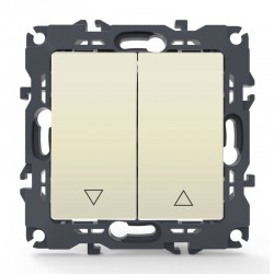 PRIME ΜΠΟΥΤΟΝ ΡΟΛΩΝ ΜΕ ΚΛΙΠ 1-1P 10A 250VAC IP20 ΙΒΟΥΑΡ - Aca Elec