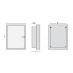 Πίνακας Χωνευτός Πλαστικός U36F για Συσκευές Πολυμέσων & Τηλεπικοινωνιών με Λευκή Πόρτα IP30 - Tehnoplast