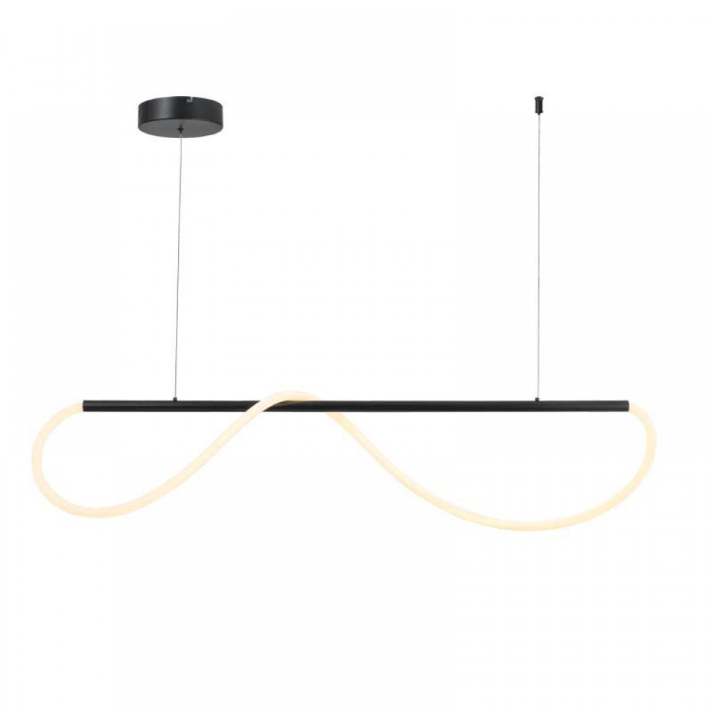 LED Κρεμαστό Φωτιστικό Μεταλλικό Μαύρο 36W KYMA - Aca Decor