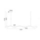 LED Κρεμαστό Φωτιστικό Μεταλλικό Μαύρο 60W KYMA - Aca Decor