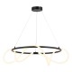 LED Κρεμαστό Φωτιστικό Μεταλλικό Μαύρο D80cm 60W KYMA - Aca Decor