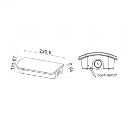 Φ/Σ ΑΣΦΑΛΕΙΑΣ LED ΣΥΝΕΧΟΥΣ ΚΑΙ ΜΗ IP65 4.5W/1.1W (EP) 3HRS 150LM 6000K 230V AC, ΜΕ ΚΟΥΜΠΙ ΔΟΚΙΜΗΣ ACA